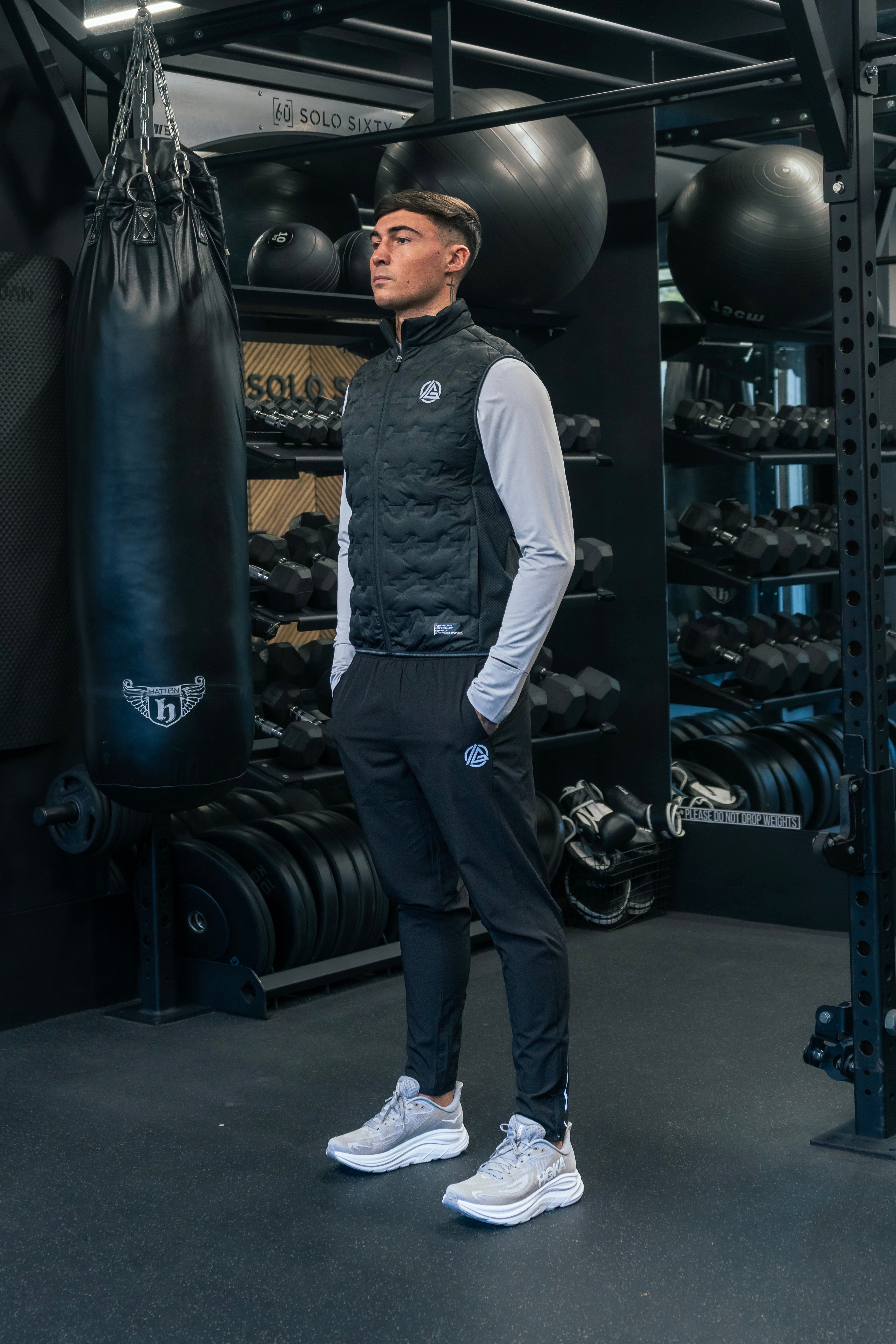 AeroPrime Gilet Set - Grey/Black – Gains Activ