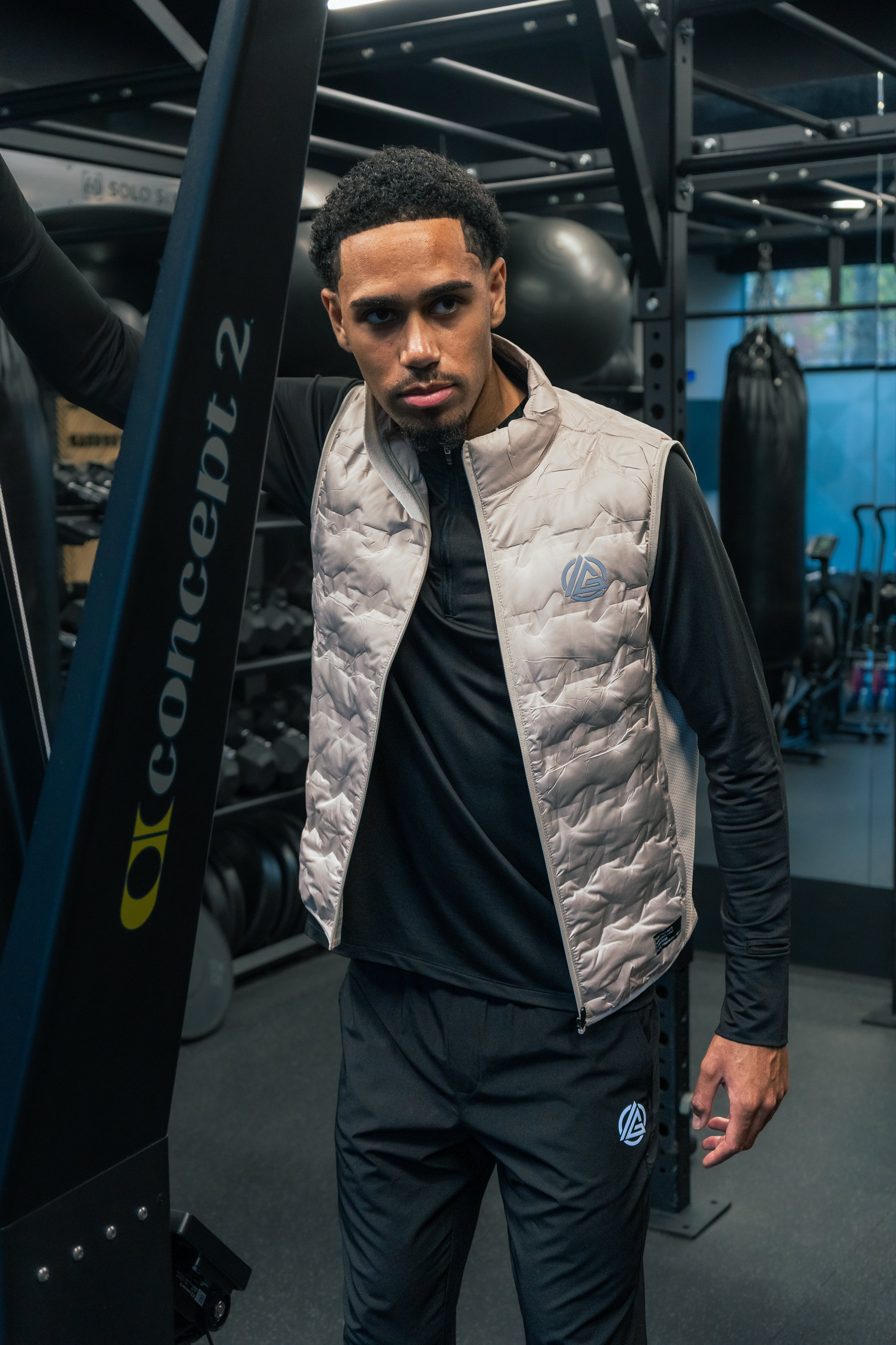 AeroPrime Gilet Set - Cream/Black – Gains Activ
