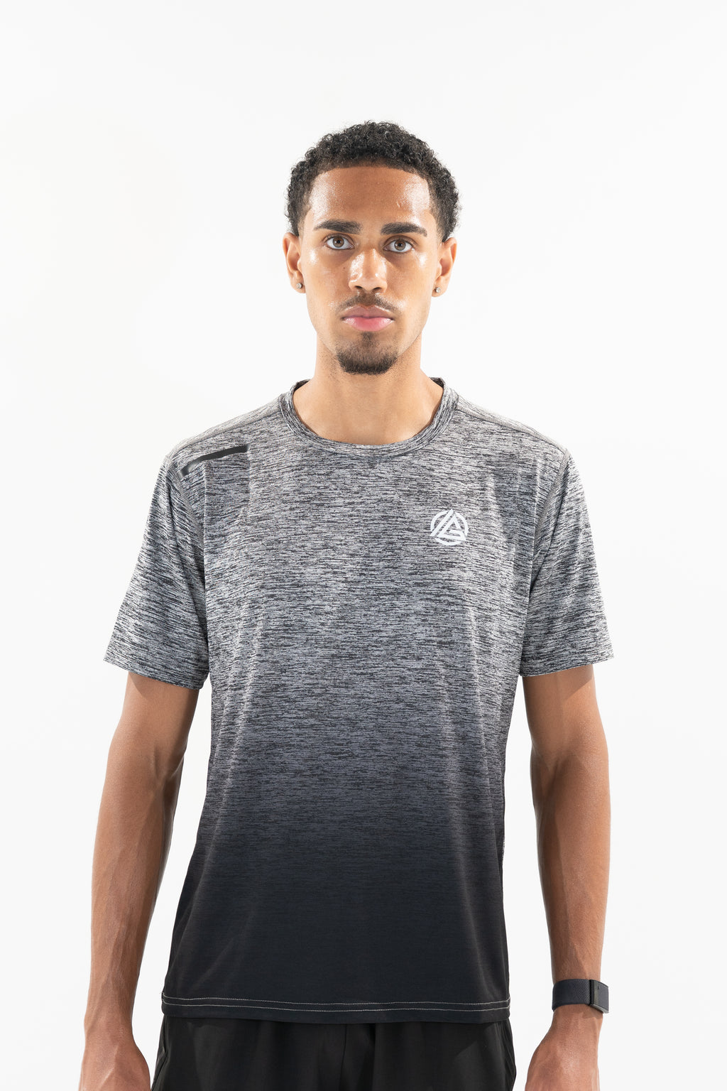 Gradient Performance T-Shirt - Grey/Black