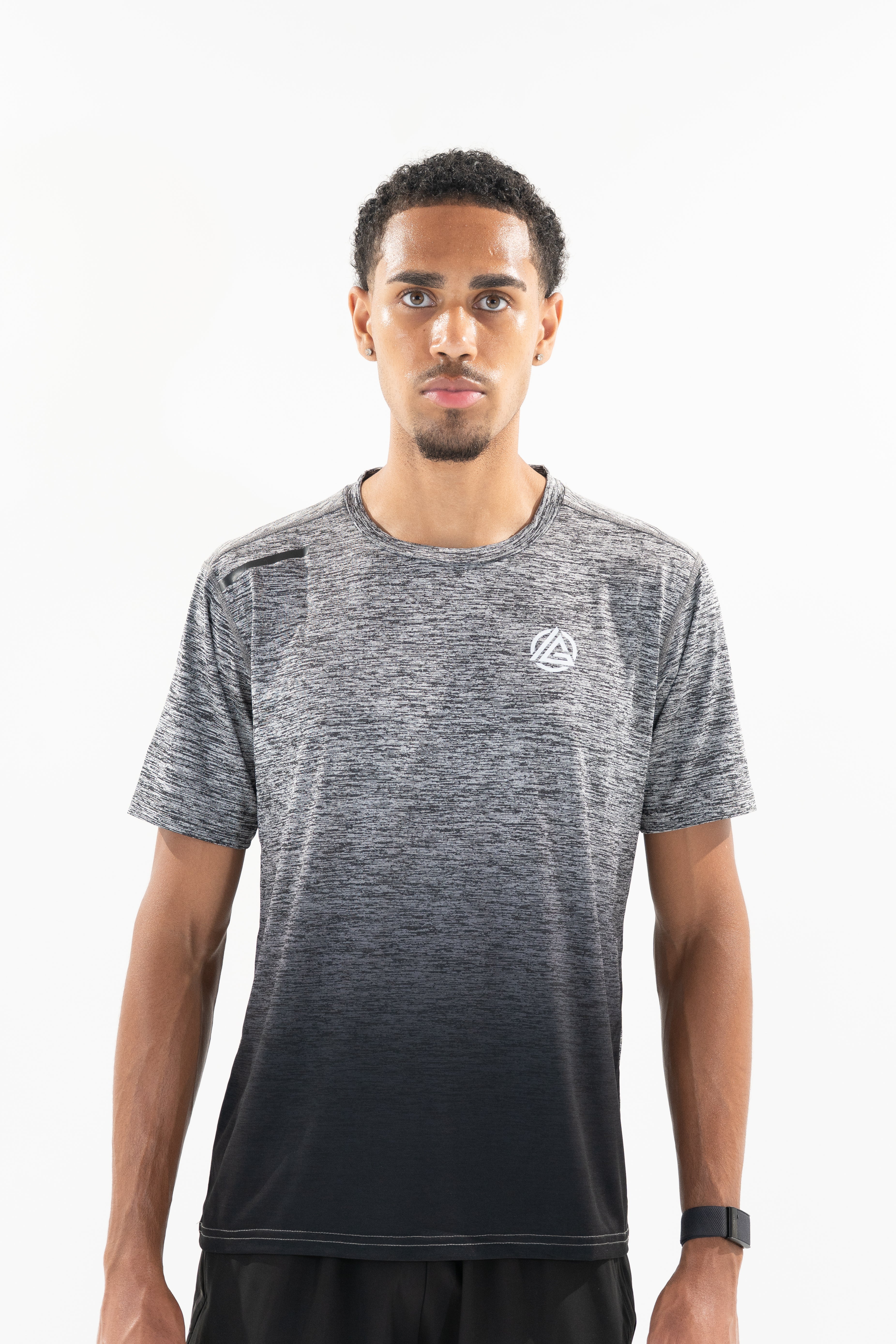 Gradient Performance T-Shirt - Grey/Black